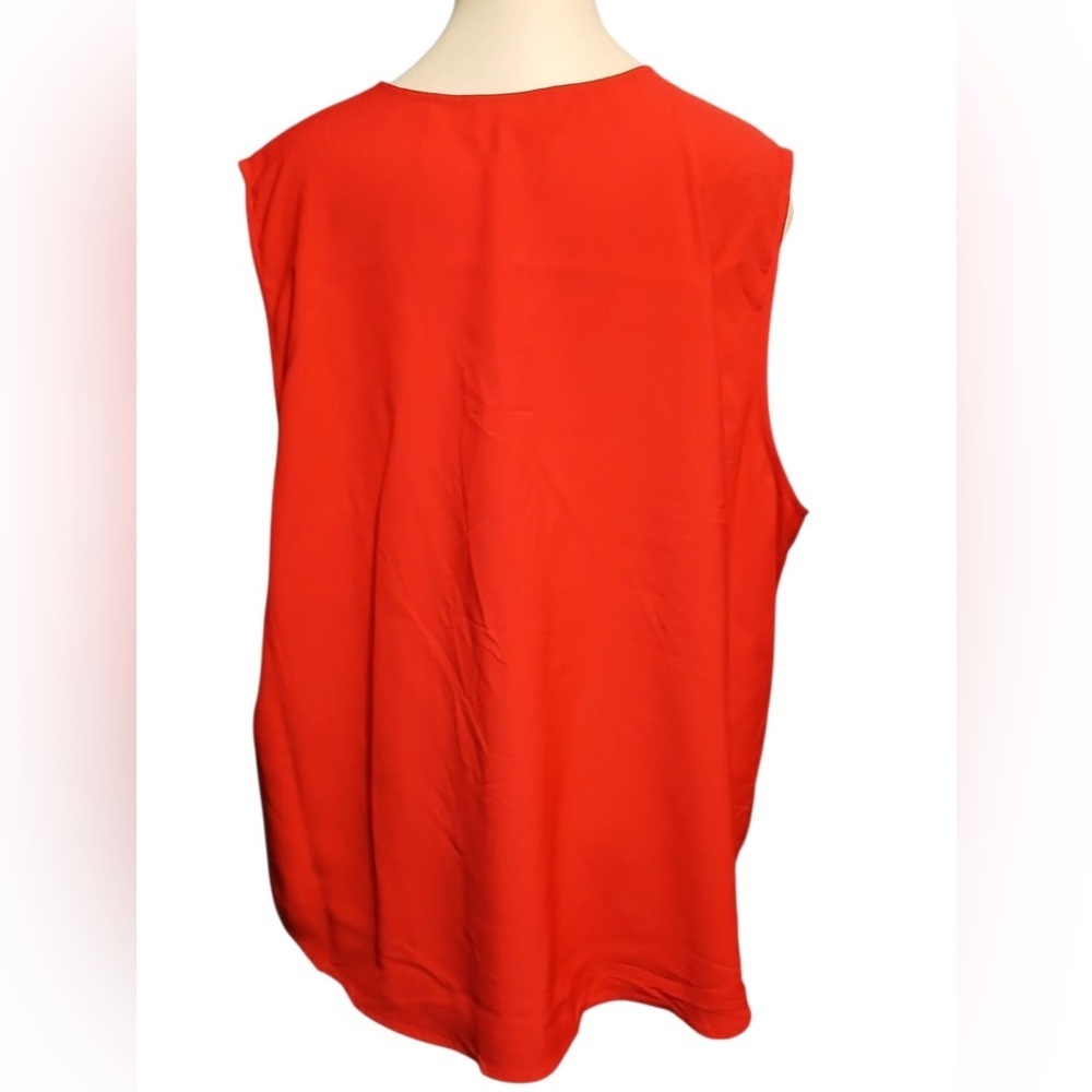 J. Crew Vibrant Red Ruffled Blouse - Picture 6 of 9